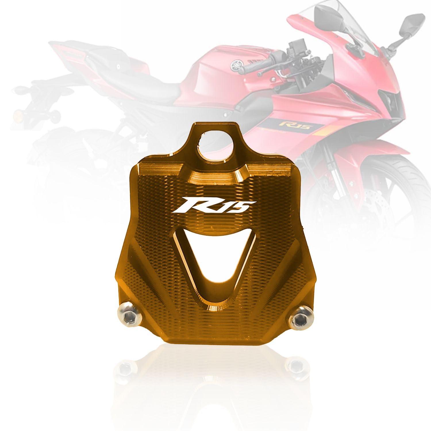 MOTO GENIUS CNC Aluminum Key Shell Case Cover for R15 V1 V2 V3 V4 Motorbike | Premium Protection with Stylish Finish ()
