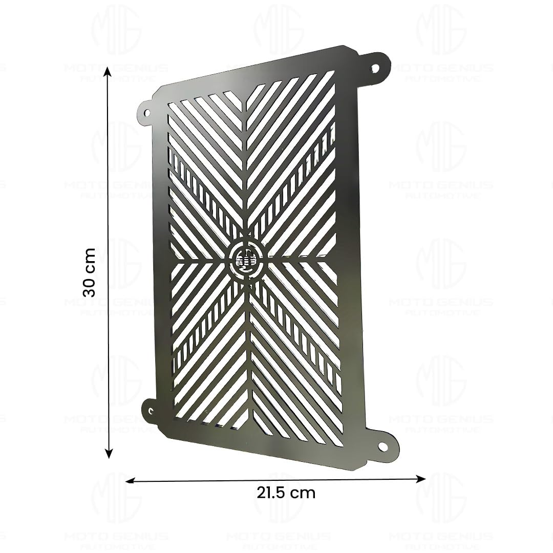 MOTO GENIUS Stainless Steel Radiator Grill Cover Guard Protector for Ninja 400 | Engine Cooling Protection | Rust-Resistant, Durable, Easy Installation ()