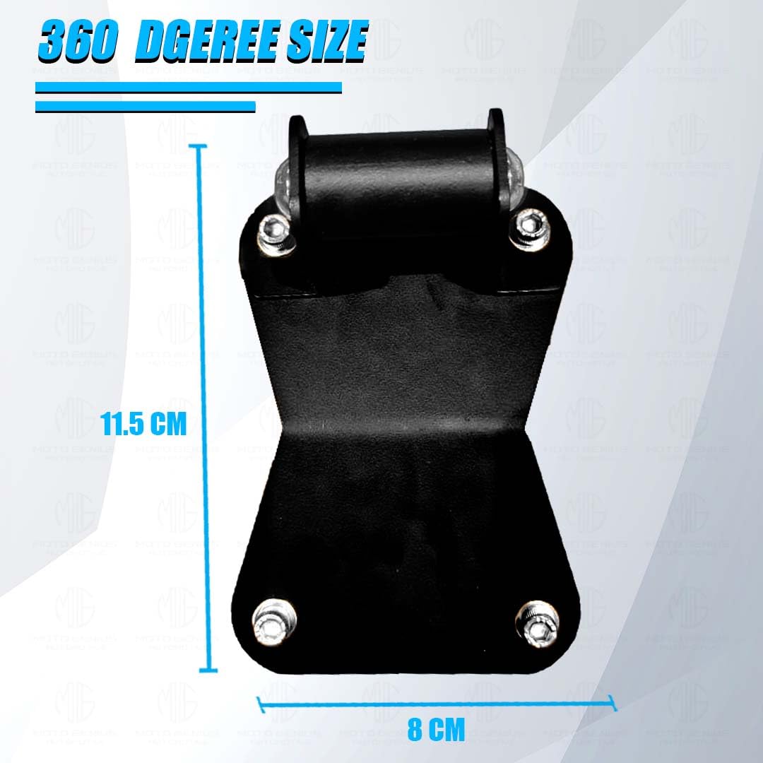 MOTO GENIUS Mobile Holder Mount with Number Plate Clamp for Gen 3 KTM Duke 390 & KTM Duke 250 – Adjustable, Vibration-Resistant Phone Mount for Motorcycle