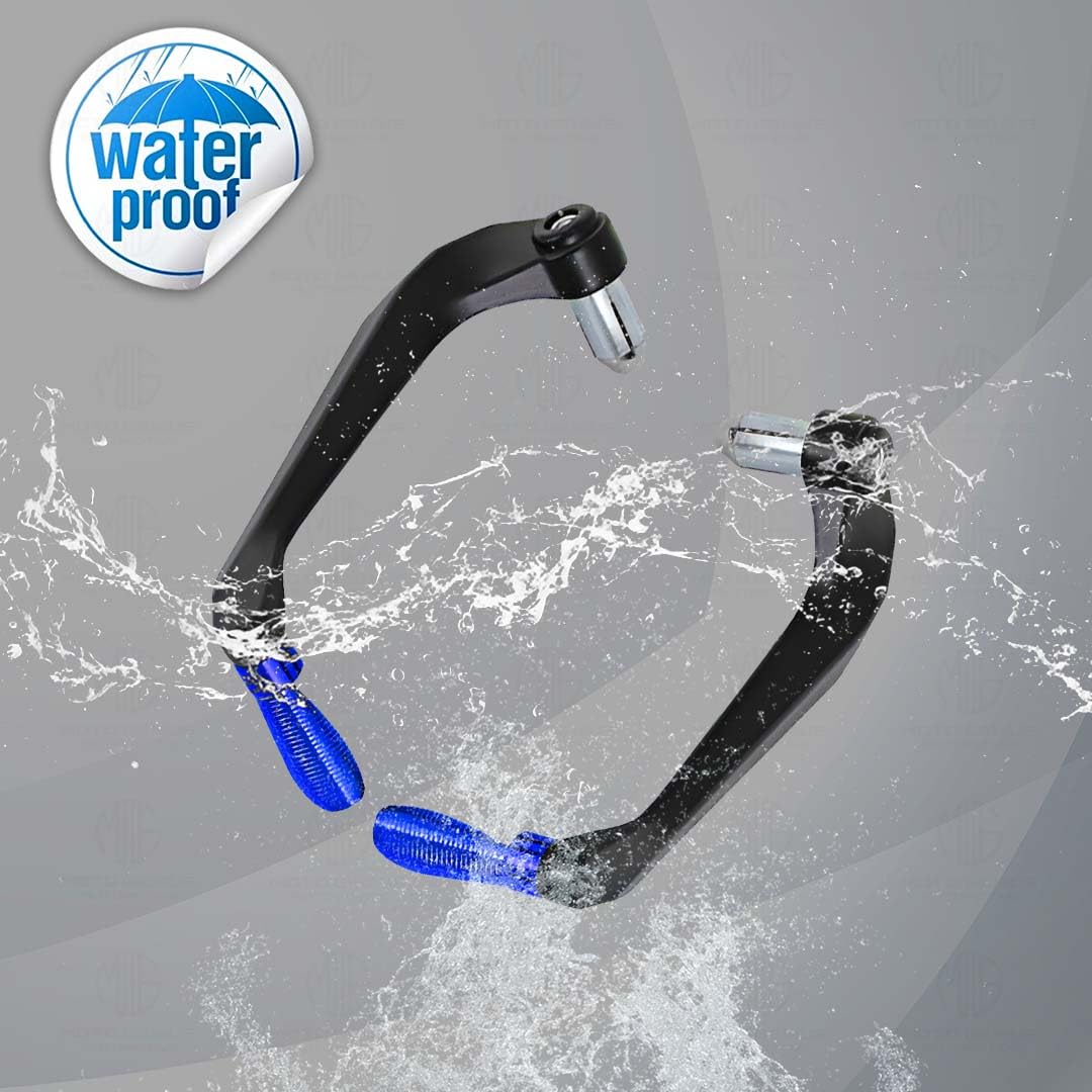 MOTO GENIUS Adjustable CNC Brake Clutch Lever Protector Guard for Motorcycles & Bikes | Universal Fit, Durable Aluminum, Lever Protection, Minimalist Design ()