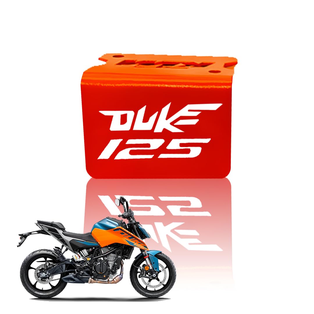 MOTO GENIUS Stainless Steel Front Disc Brake Fluid Reservoir Oil Cap for KTM Duke 125 Motorbike Replacement for Enhanced Durability and Performance