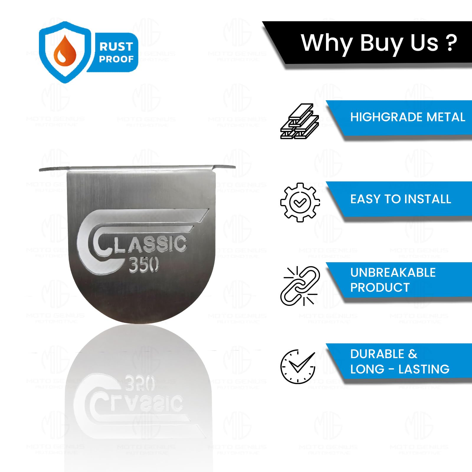 MOTO GENIUS Stainless Steel Front Disc Brake Fluid Reservoir Oil Cap for RE Himalayan BS3/BS4/BS6/Scram Motorbike | Replacement for Enhanced Durability and Performance (Pack of 1) ()