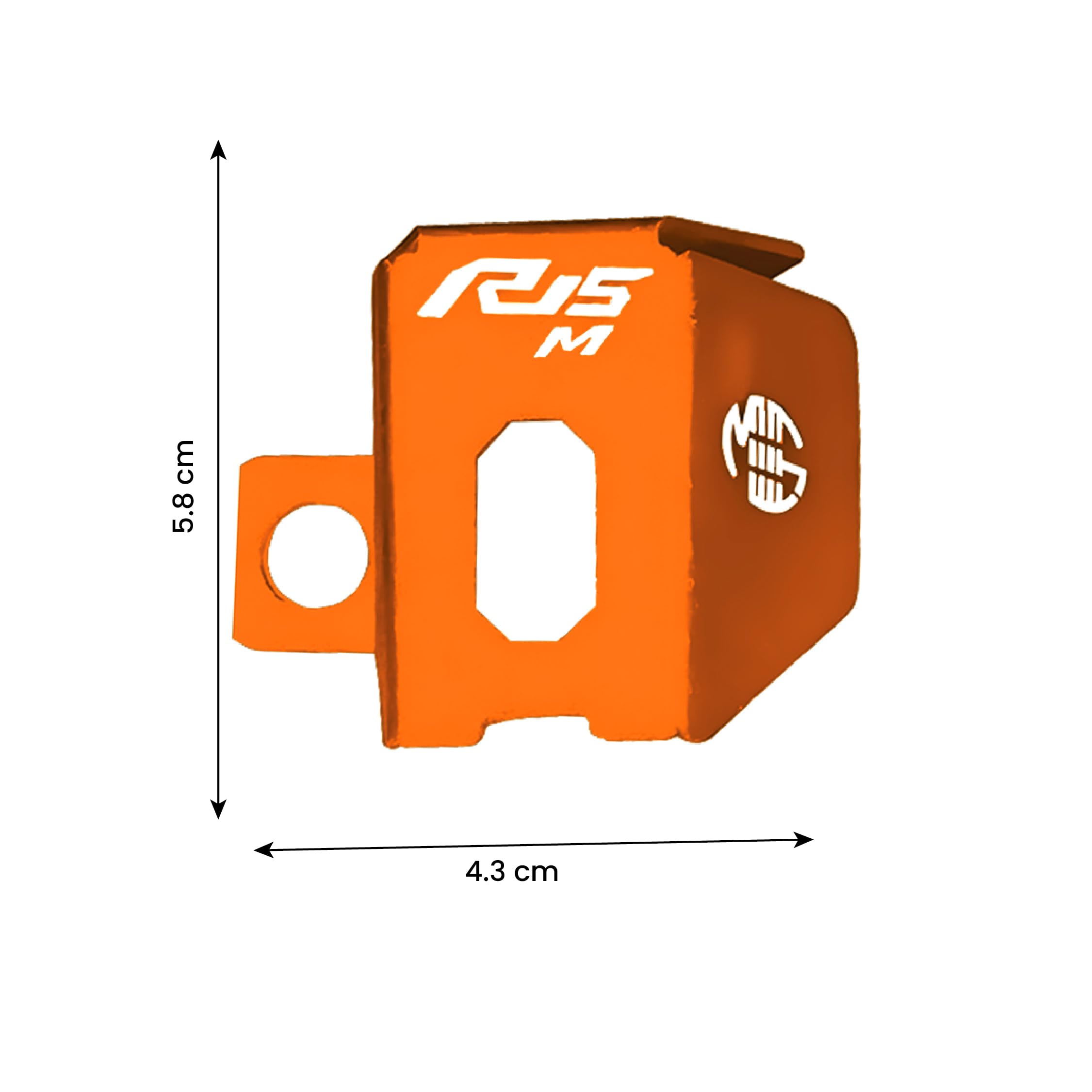 MOTO GENIUS Rear Brake Oil Container Guard for R15 V4 | Durable Protection and Stylish Design for Motorcycles R15-V4