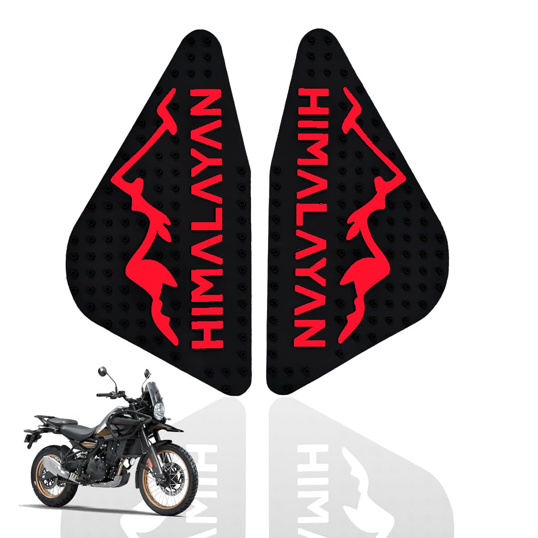 MOTO GENIUS Himalayan 450 Tank Pads | Premium Anti-Slip & Scratch-Resistant Protection | Durable, Stylish Design for Motorbike Tank | Easy Installation | Ideal for Himalayan 450 ()