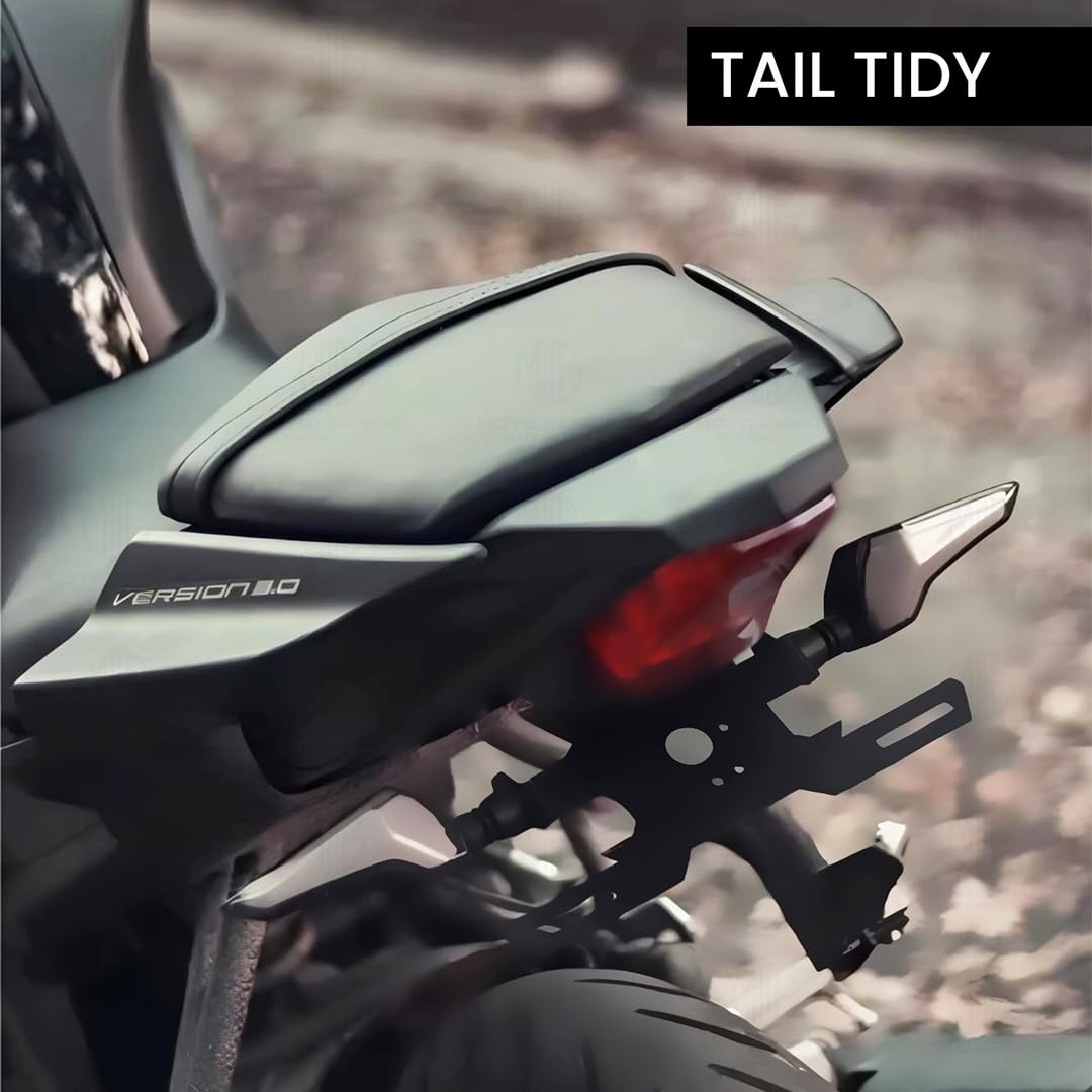 MOTO GENIUS Heavy Metal Tail Tidy Number Plate Holder for R15 V4 | License Plate Bracket for R15 V4
