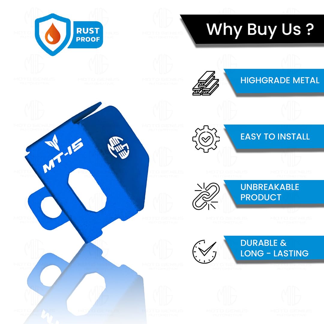 MOTO GENIUS Rear Brake Oil Container Guard for MT 15 | Durable Protection and Stylish Design for Motorcycles (Pack of1)