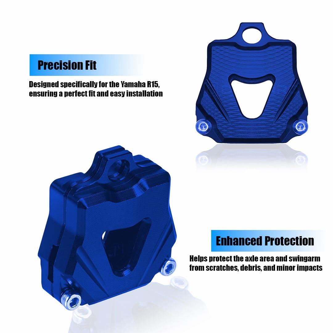 MOTO GENIUS CNC Aluminum Key Shell Case Cover for R15 V1 V2 V3 V4 Motorbike | Premium Protection with Stylish Finish ()