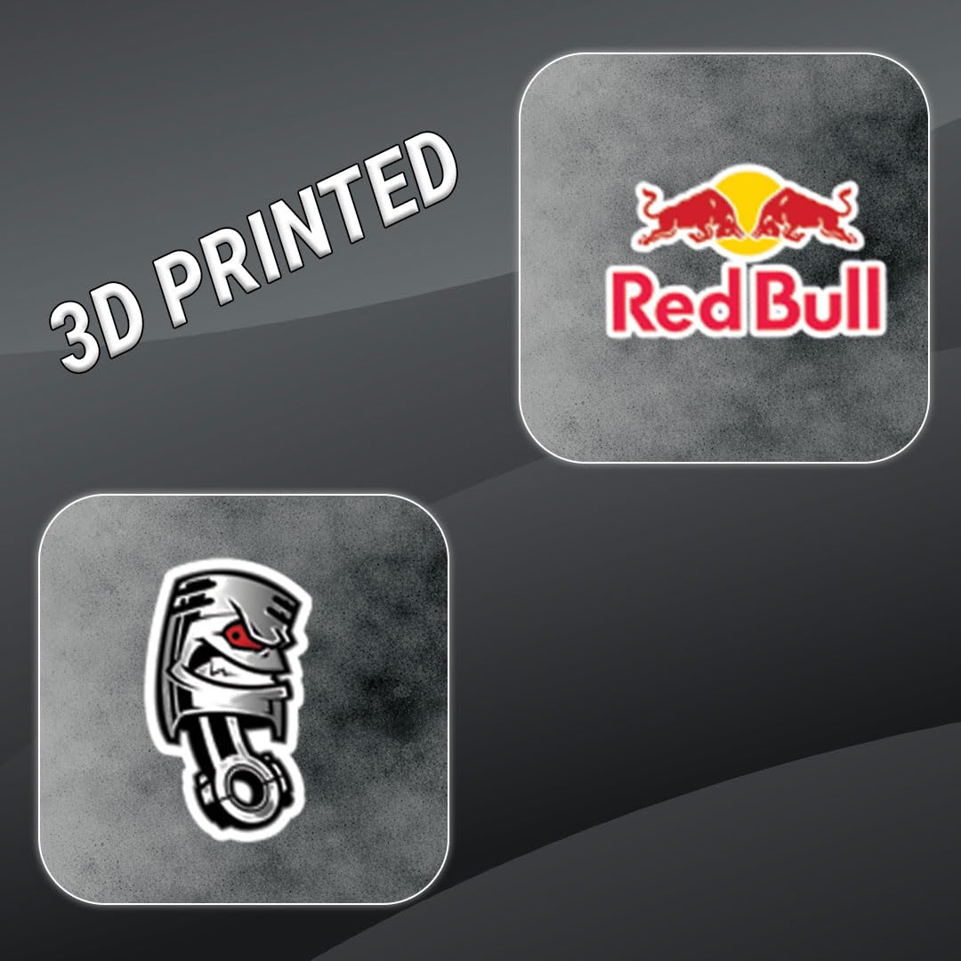 Racing Bike Caution 3D Vinyl Stickers | Waterproof, Fade-Proof, Self-Adhesive Warning Decals for Helmet, Bike, Car, Laptop & Mobile | Safety & Alert Stickers (11 PC)