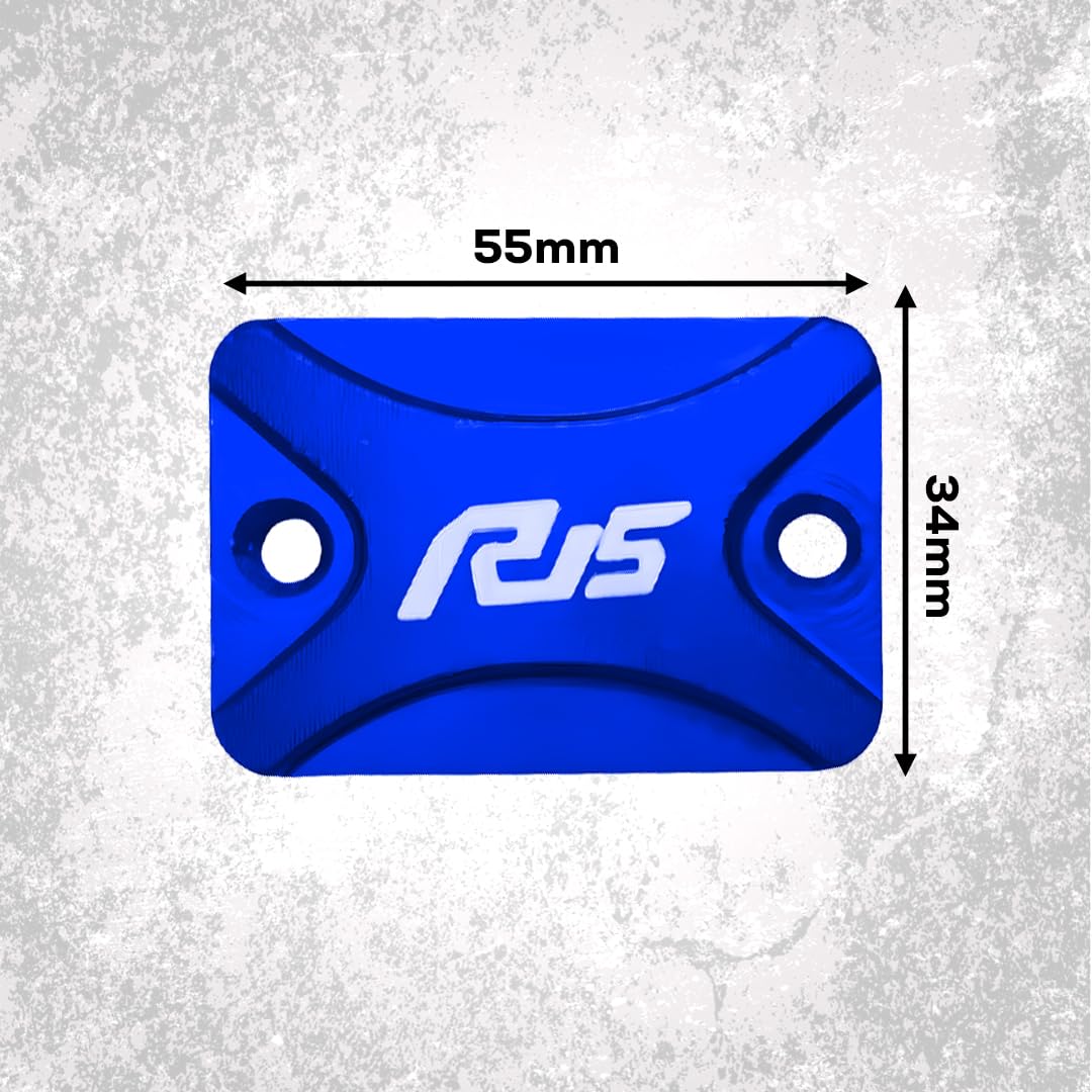 MOTO GENIUS Aluminium Front Brake Fluid Reservoir Cap for R15 | CNC Replacement Cover for Disc Brake Master Cylinder, Durable & Rust-Proof Upgrade