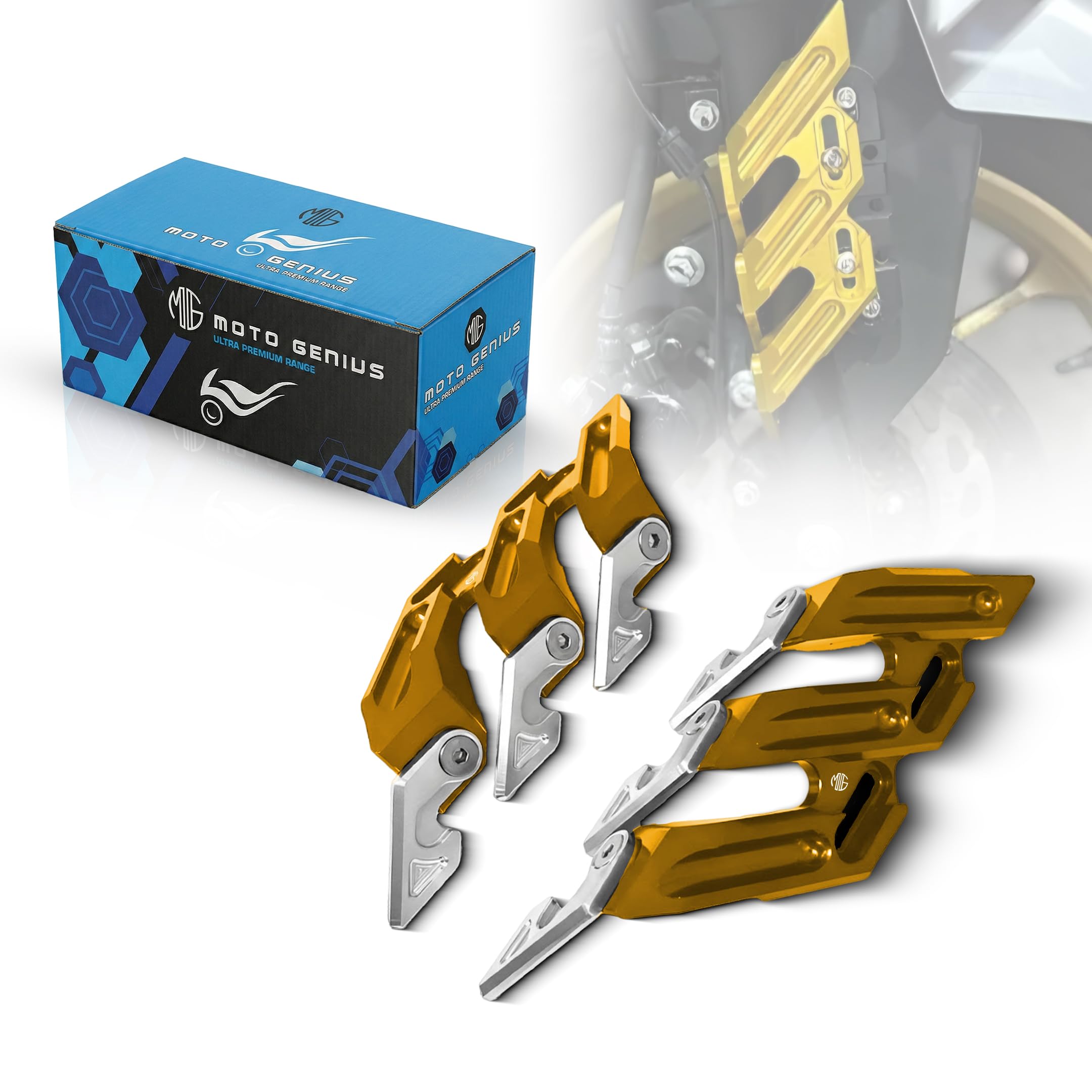 Universal Shocker Protector for Motorbikes | Front Fork Fender Guard | Anti-Fall Slider Protection | Durable & Easy Fit