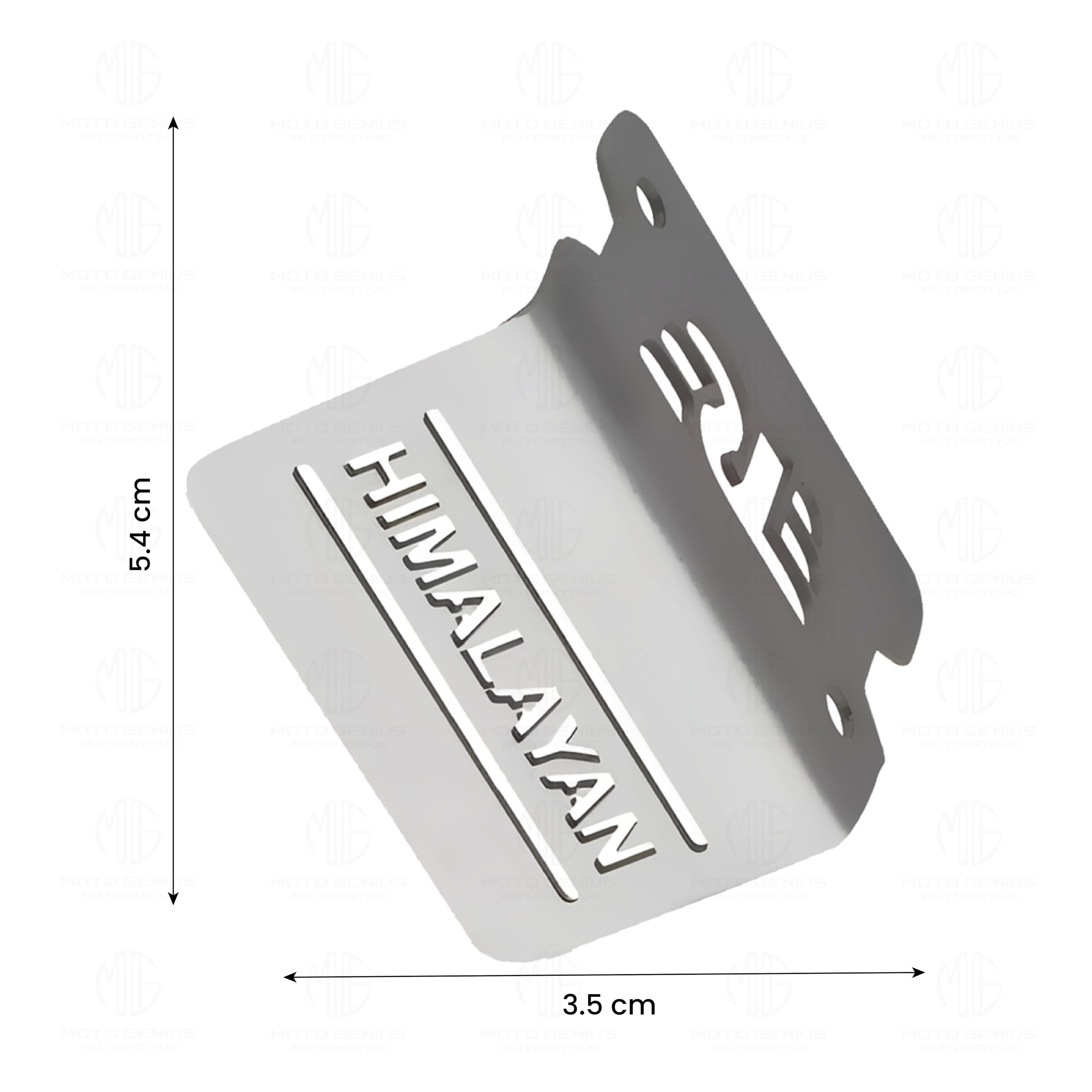 MOTO GENIUS Stainless Steel Front Disc Brake Fluid Reservoir Oil Cap for RE Himalayan BS3/BS4/BS6/Scram Motorbike | Replacement for Enhanced Durability and Performance