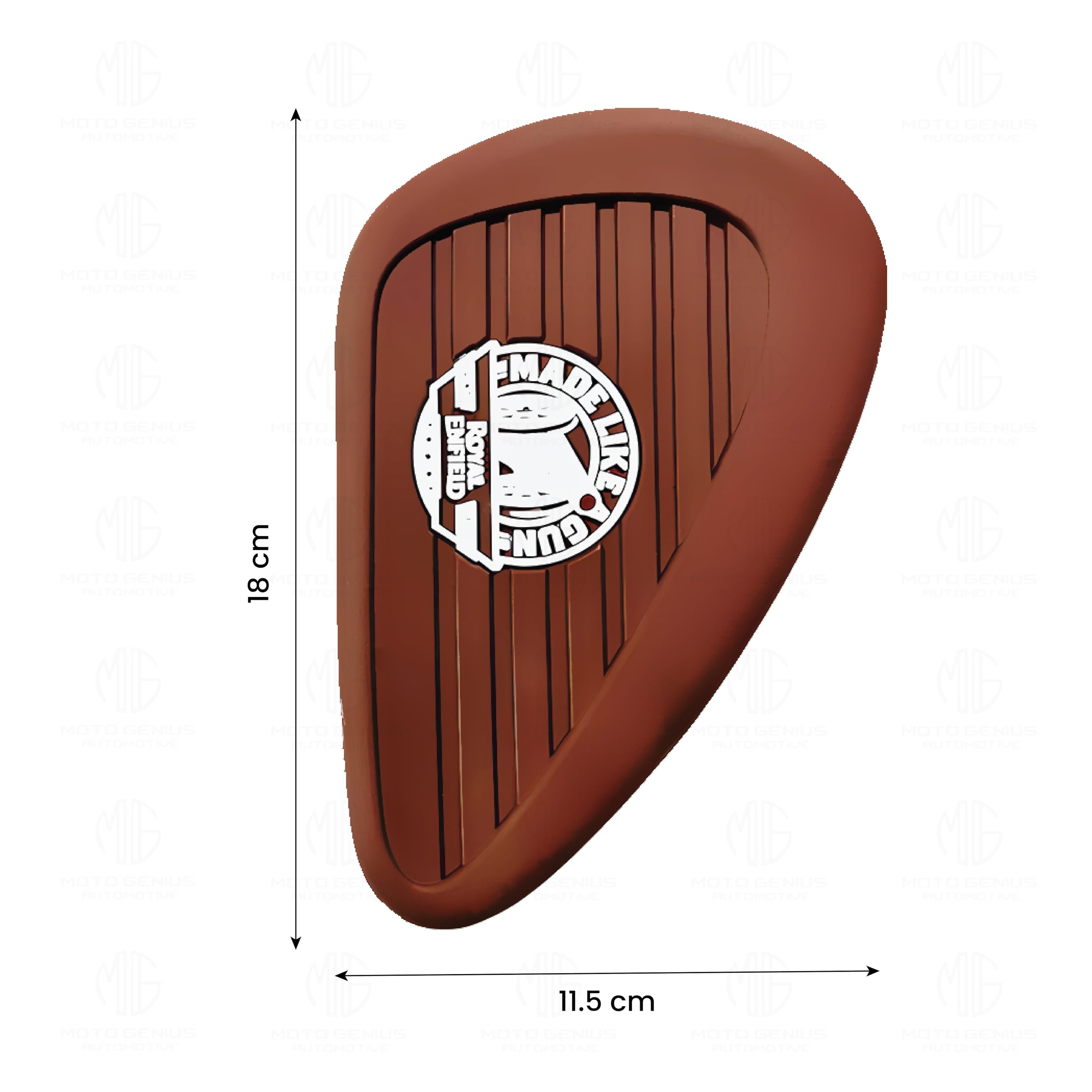 MOTO GENIUS Silicone Tank Pads for RE Interceptor | Premium Tank Protection Pads |Anti-Slip and Scratch-Resistant Design |Stylish and Durable (Pack of 2)