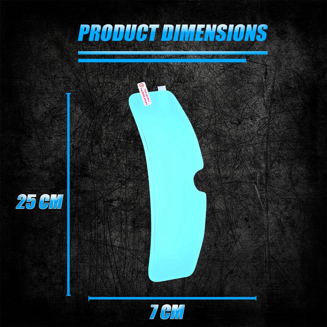 MOTO GENIUS Clear Anti Fog and Anti Rain Film for Motorcycle Helmets Ultimate Visibility and Safety Upgrade