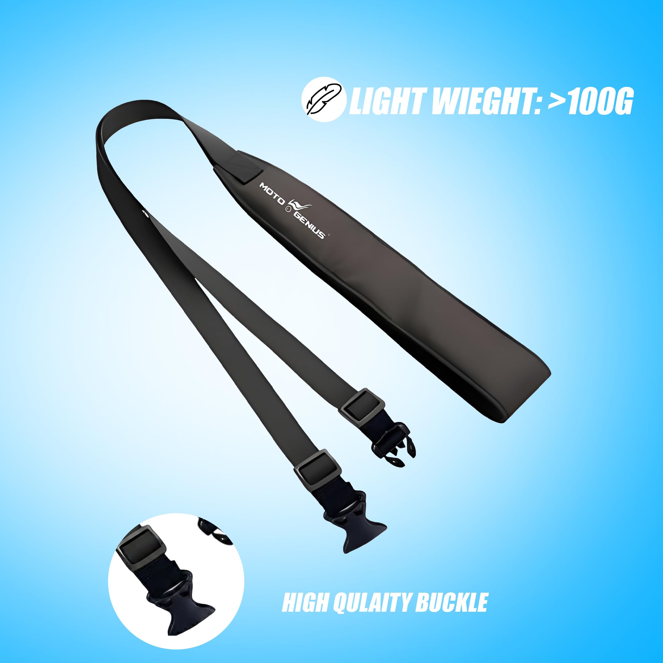 Helmet carrier shoulder Belt / Strap, Hands-Free, Adjustable, Breathable Polyester Shoulder Strap for Easy Helmet Carry