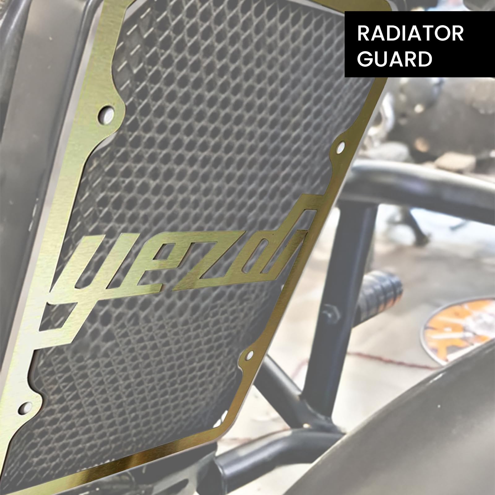 MOTO GENIUS Radiator Guard for Yezdi Roadster Scrambler Adventure Motorbike | Durable Stainless Steel Protector | Essential Accessory for Motorcycle Radiator Protection