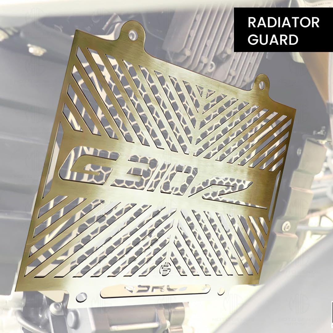 MOTO GENIUS Radiator Guard for G310R Motorbike | Durable Stainless Steel Protector | Essential Accessory for Motorcycle Radiator Protection
