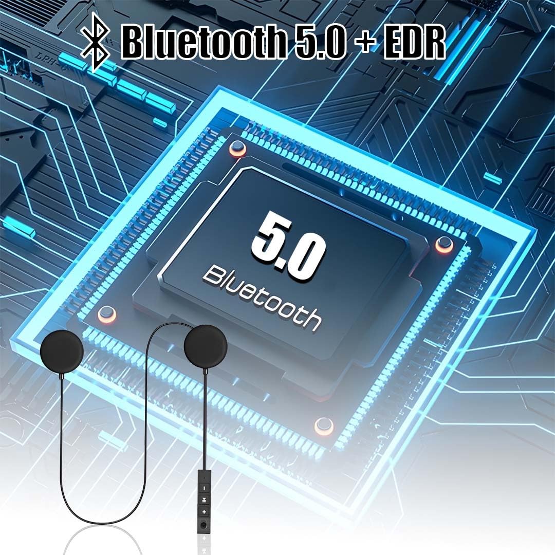 MOTO GENIUS BT11 Universal Rechargeable Wireless Motorcycle Helmet Bluetooth Headset Intercom System with Microphone - Hands-Free Calling, Music Control, 5 Hours Playtime Sound