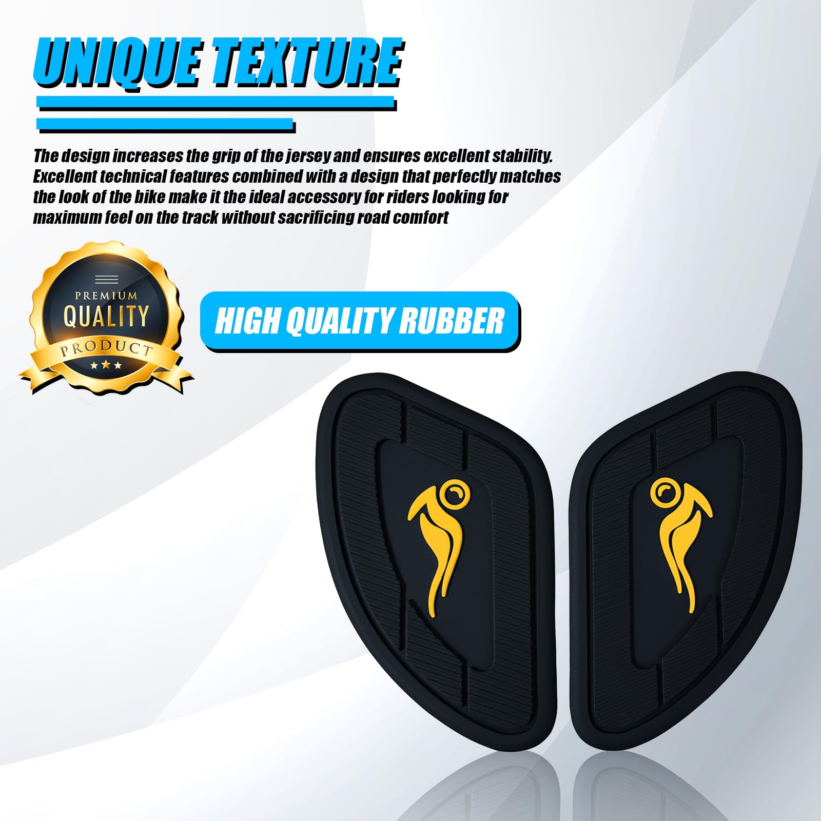 Silicone Tank Pads for Universal Motorbike | Anti-Slip & Scratch-Resistant Fuel Tank Protection | Premium Durable Design | Easy Installation | Pack of 2