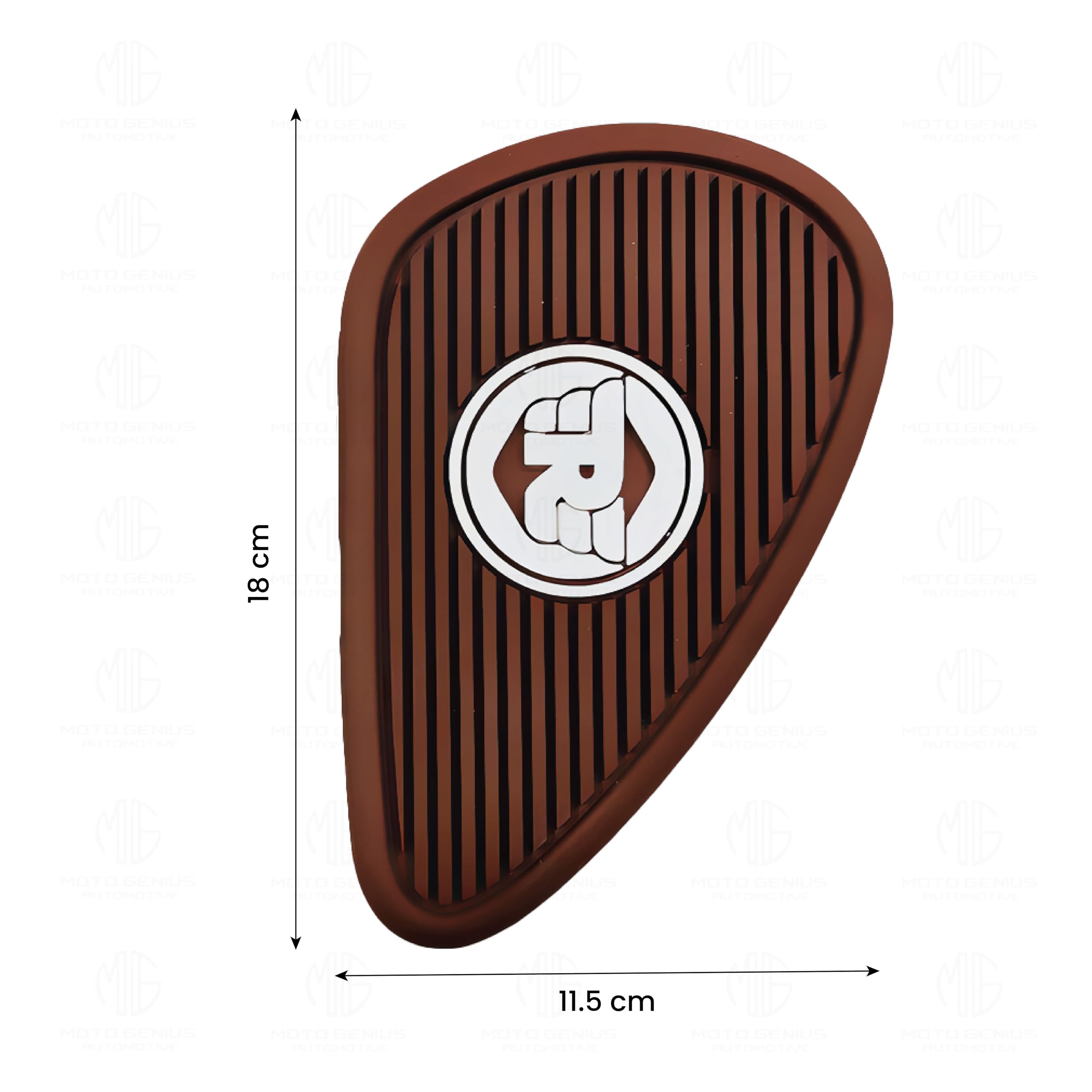 MOTO GENIUS Silicone Tank Pads for RE Interceptor | Premium Tank Protection Pads |Anti-Slip and Scratch-Resistant Design |Stylish and Durable (Pack of 2)