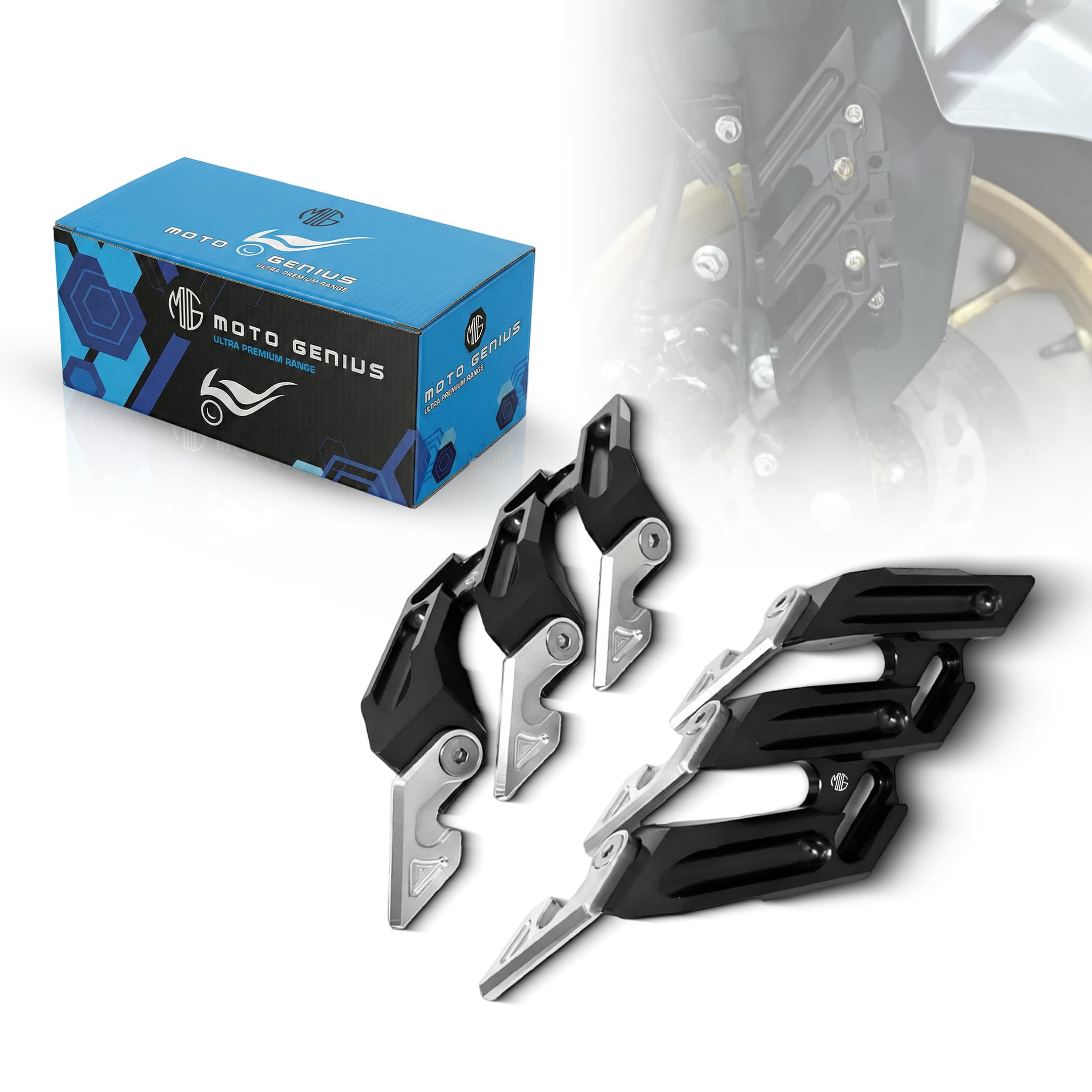 Universal Shocker Protector for Motorbikes | Front Fork Fender Guard | Anti-Fall Slider Protection | Durable & Easy Fit