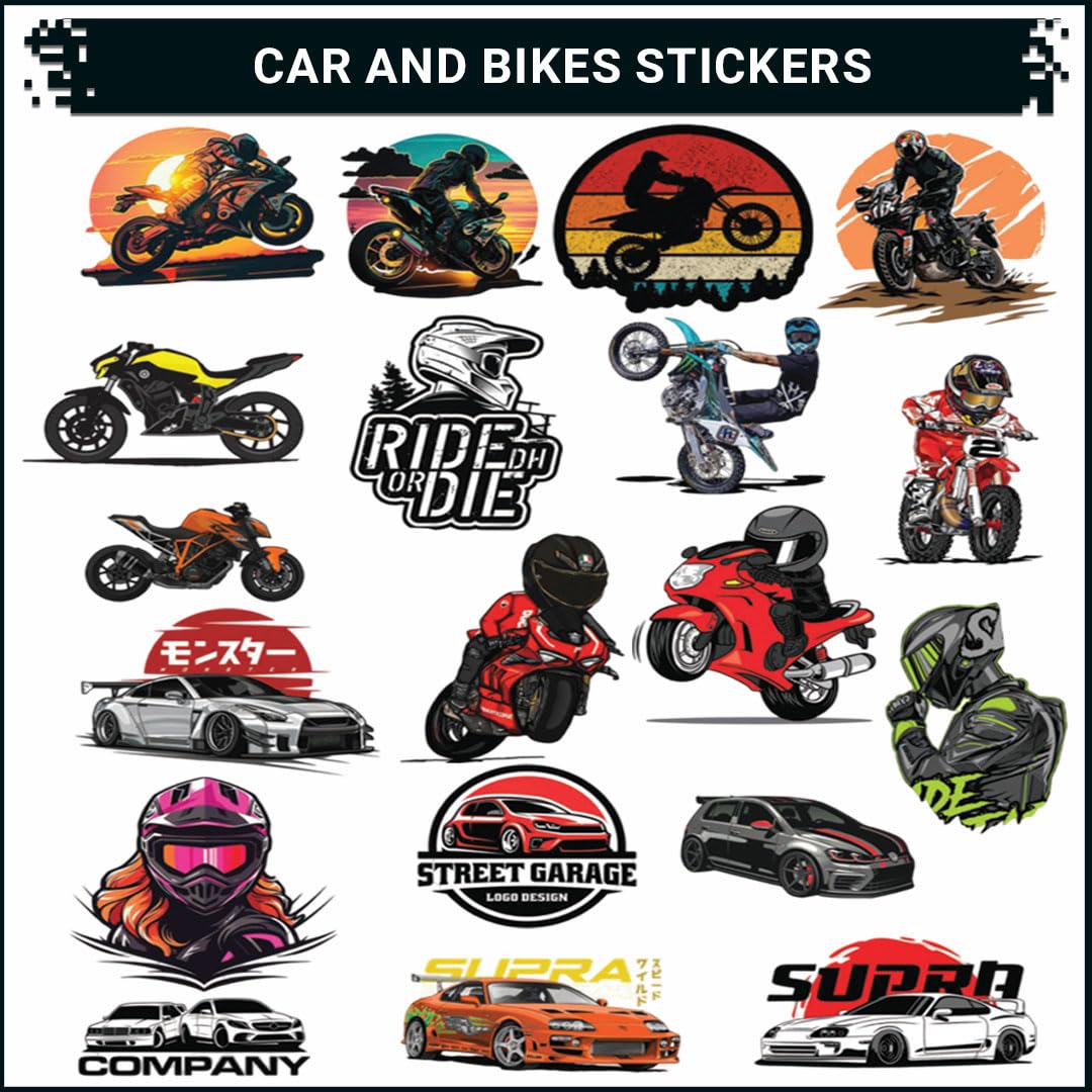 animal bike car laptop helmet 3d vinyl sticker waterproof decal for laptop bike car helmet