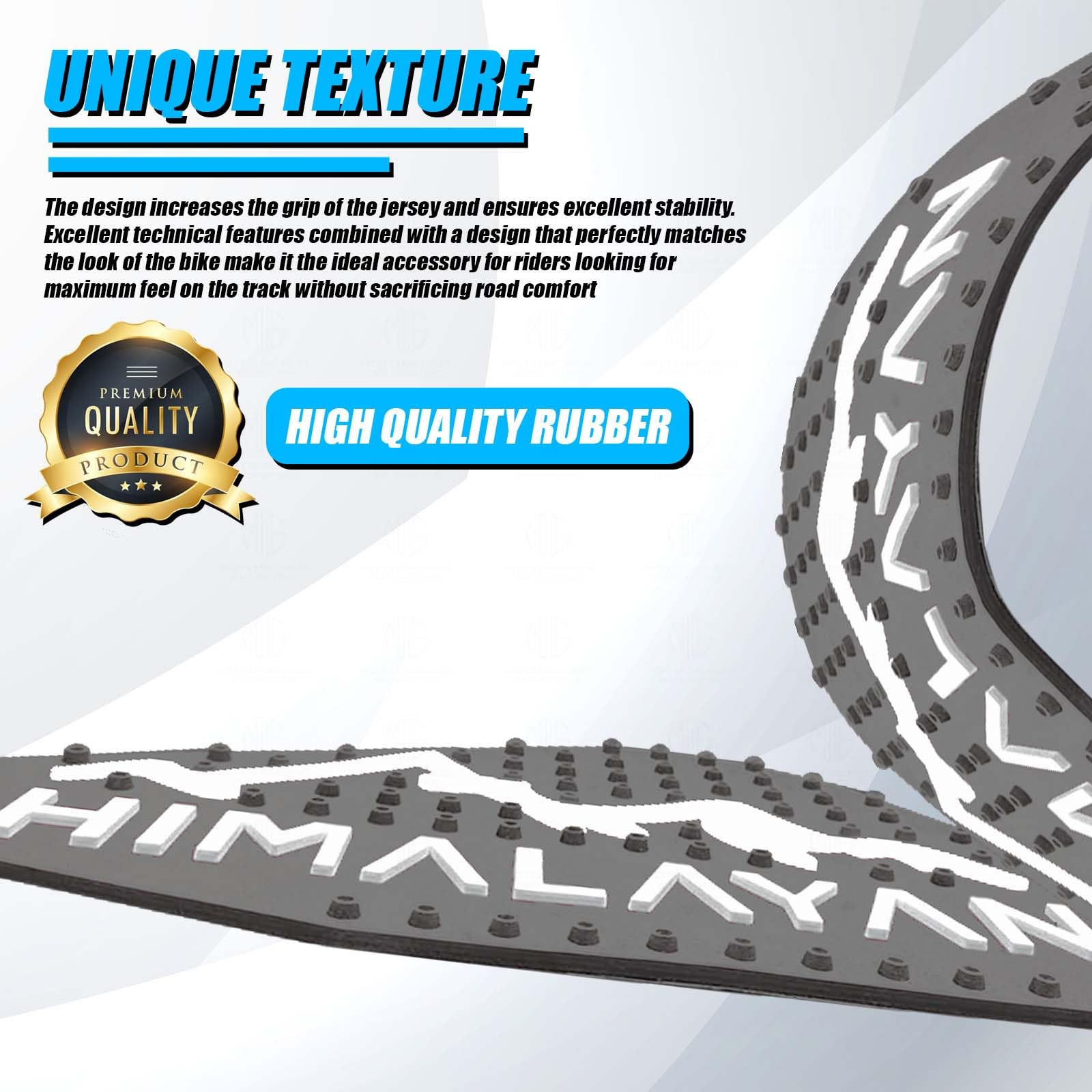 MOTO GENIUS Himalayan 450 Tank Pads | Premium Anti-Slip & Scratch-Resistant Protection | Durable, Stylish Design for Motorbike Tank | Easy Installation | Ideal for Himalayan 450 ()