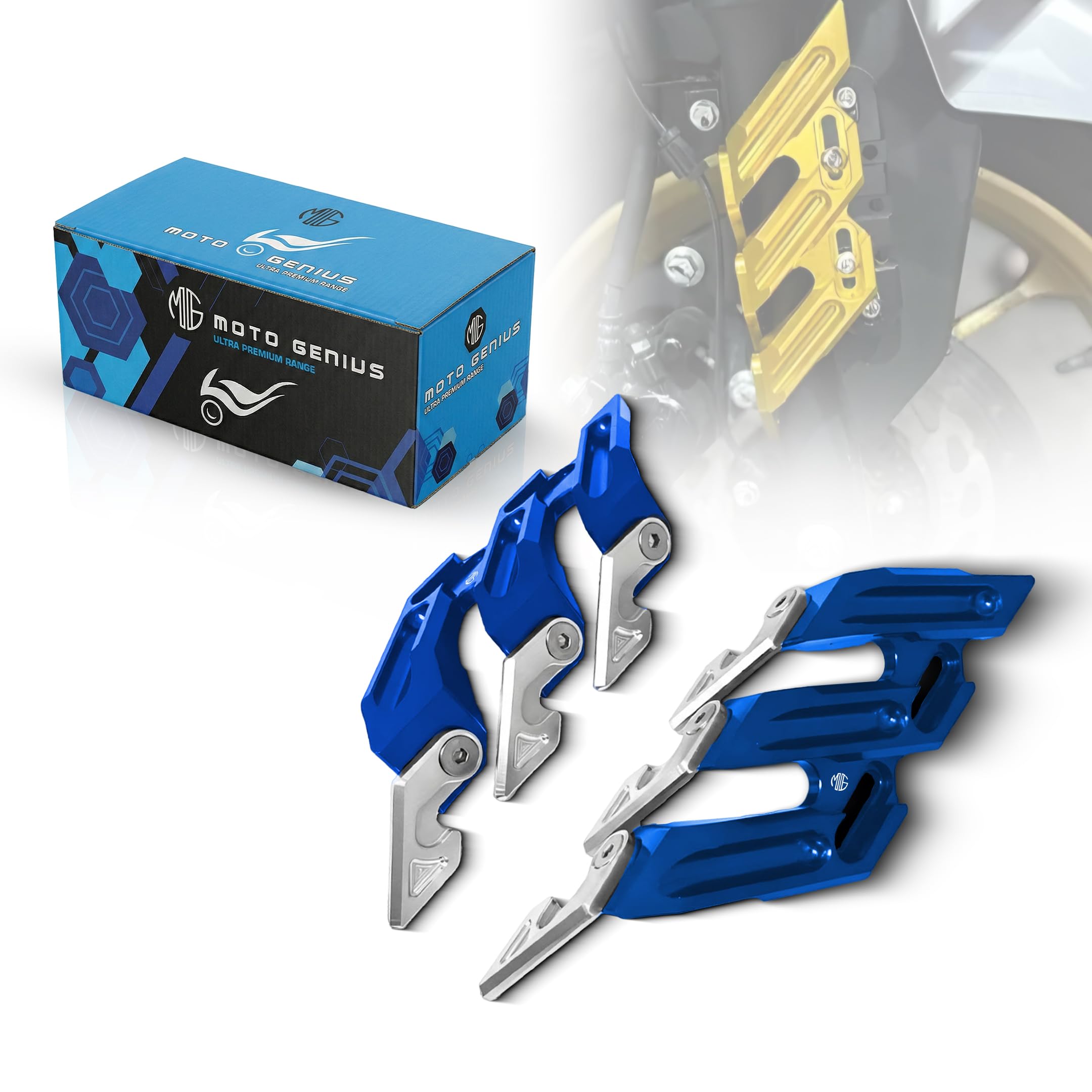 Universal Shocker Protector for Motorbikes | Front Fork Fender Guard | Anti-Fall Slider Protection | Durable & Easy Fit