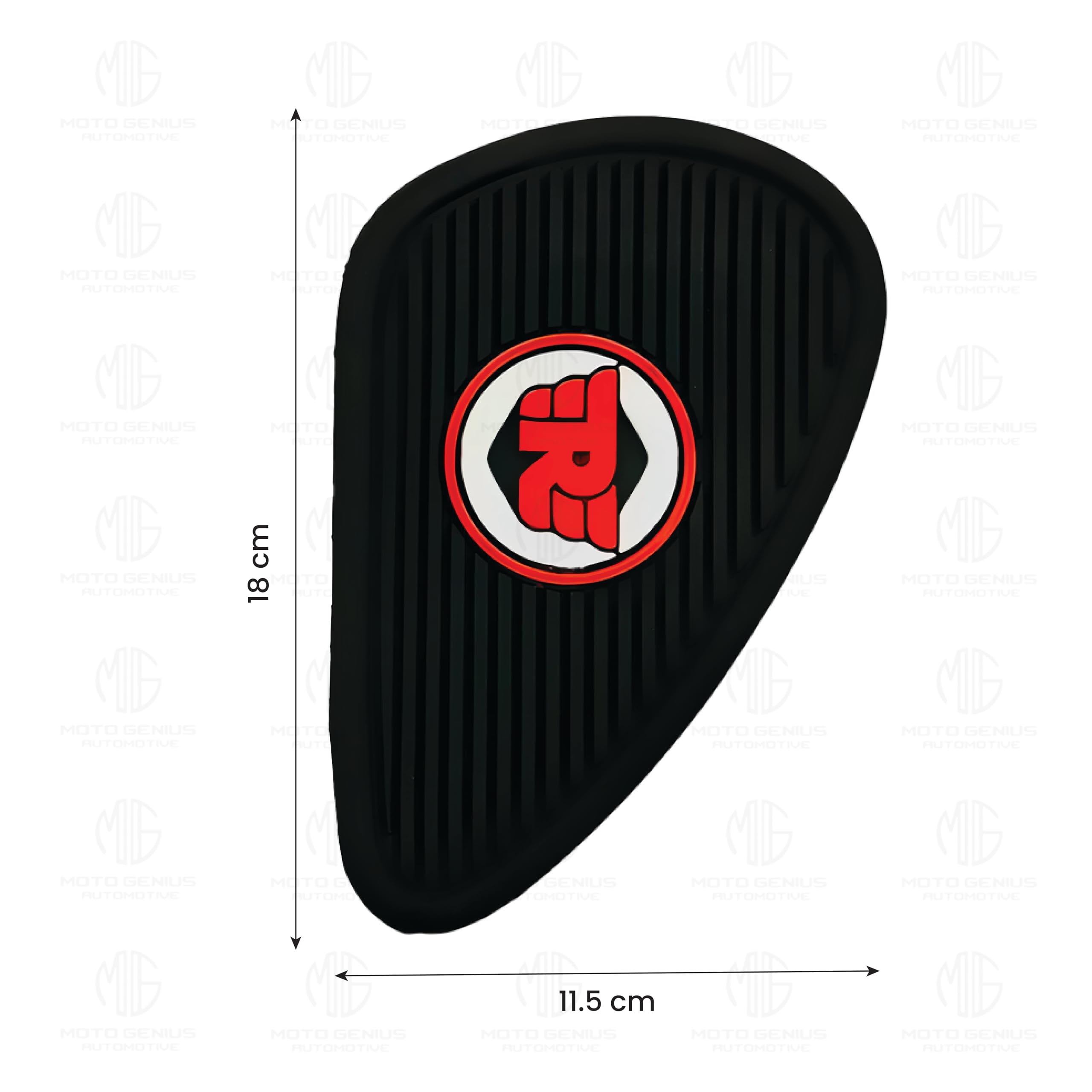 MOTO GENIUS Silicone Tank Pads for RE Interceptor | Premium Tank Protection Pads |Anti-Slip and Scratch-Resistant Design |Stylish and Durable (Pack of 2)