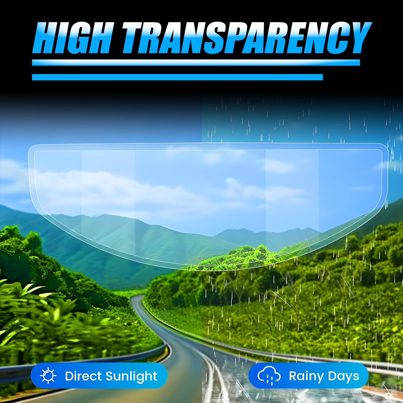 MOTO GENIUS Clear Anti Fog and Anti Rain Film for Motorcycle Helmets Ultimate Visibility and Safety Upgrade