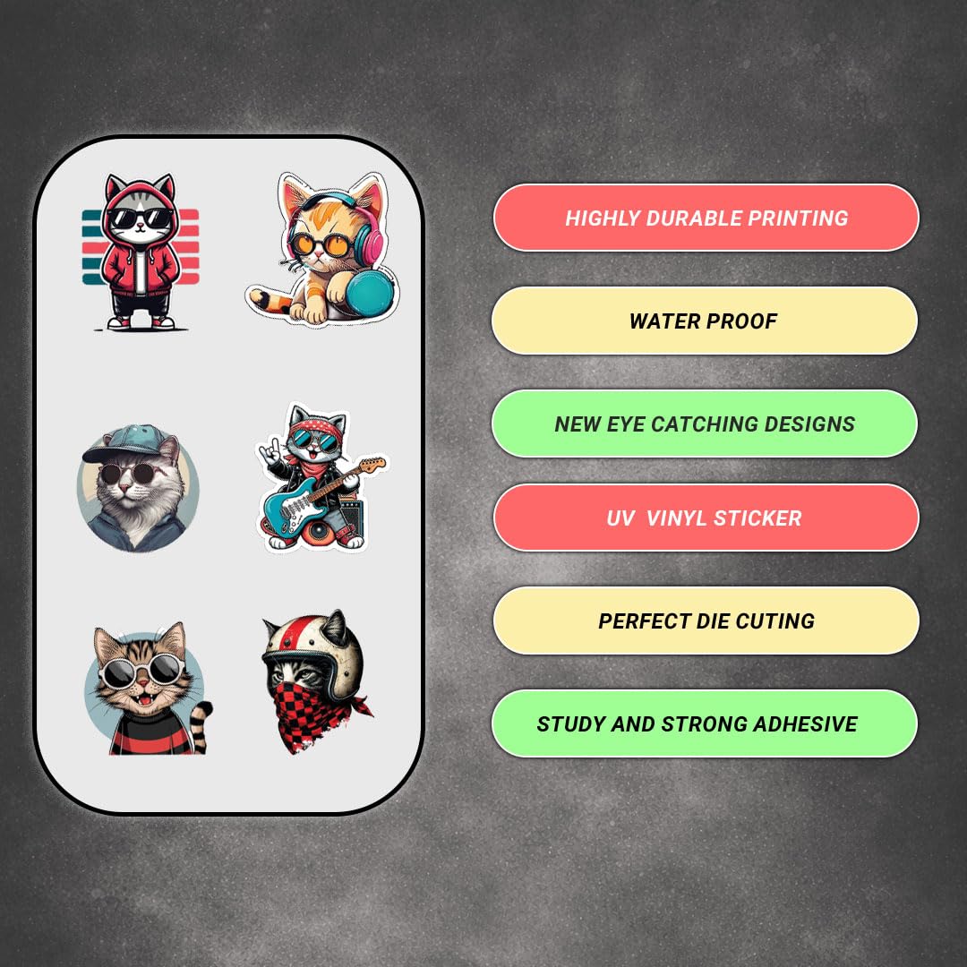 animal bike car laptop helmet 3d vinyl sticker waterproof decal for laptop bike car helmet