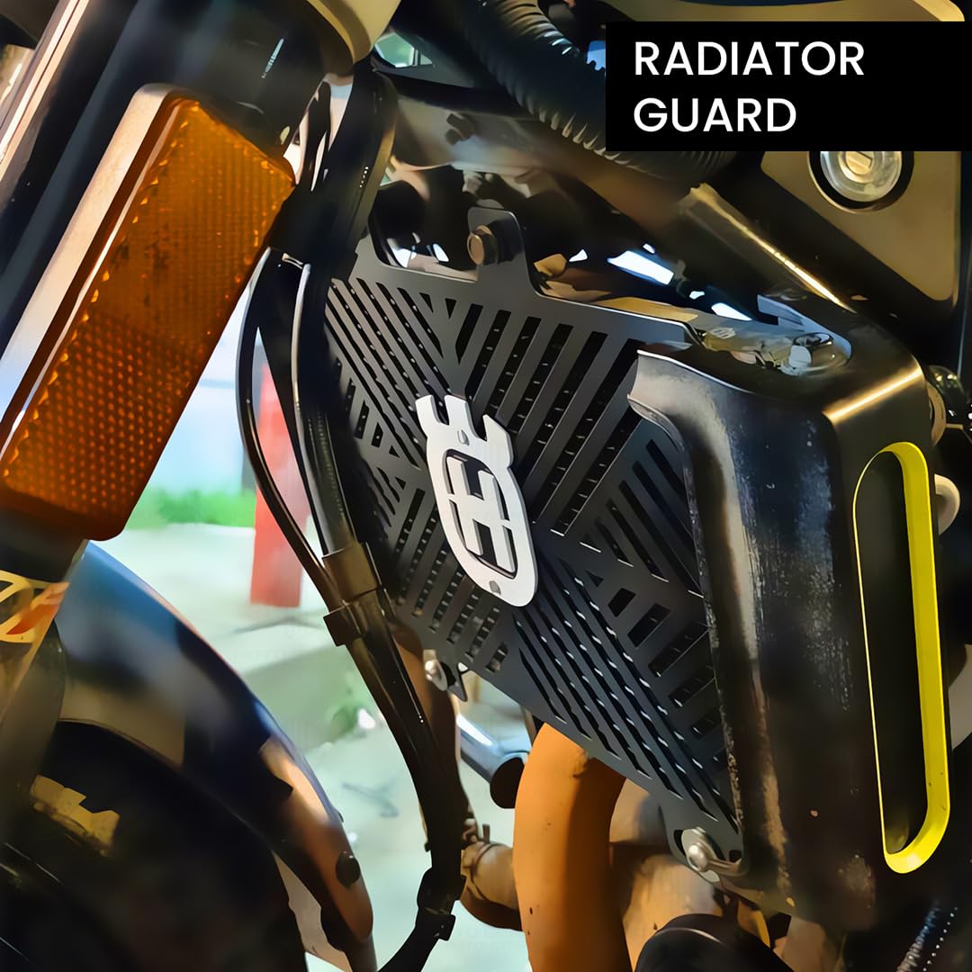 Radiator Guard for Svartpilen or Vitpilen 250 | Durable Metal Protector | Essential Accessory for Motorcycle Radiator Protection | Compatible with Svartpilen or Vitpilen 250