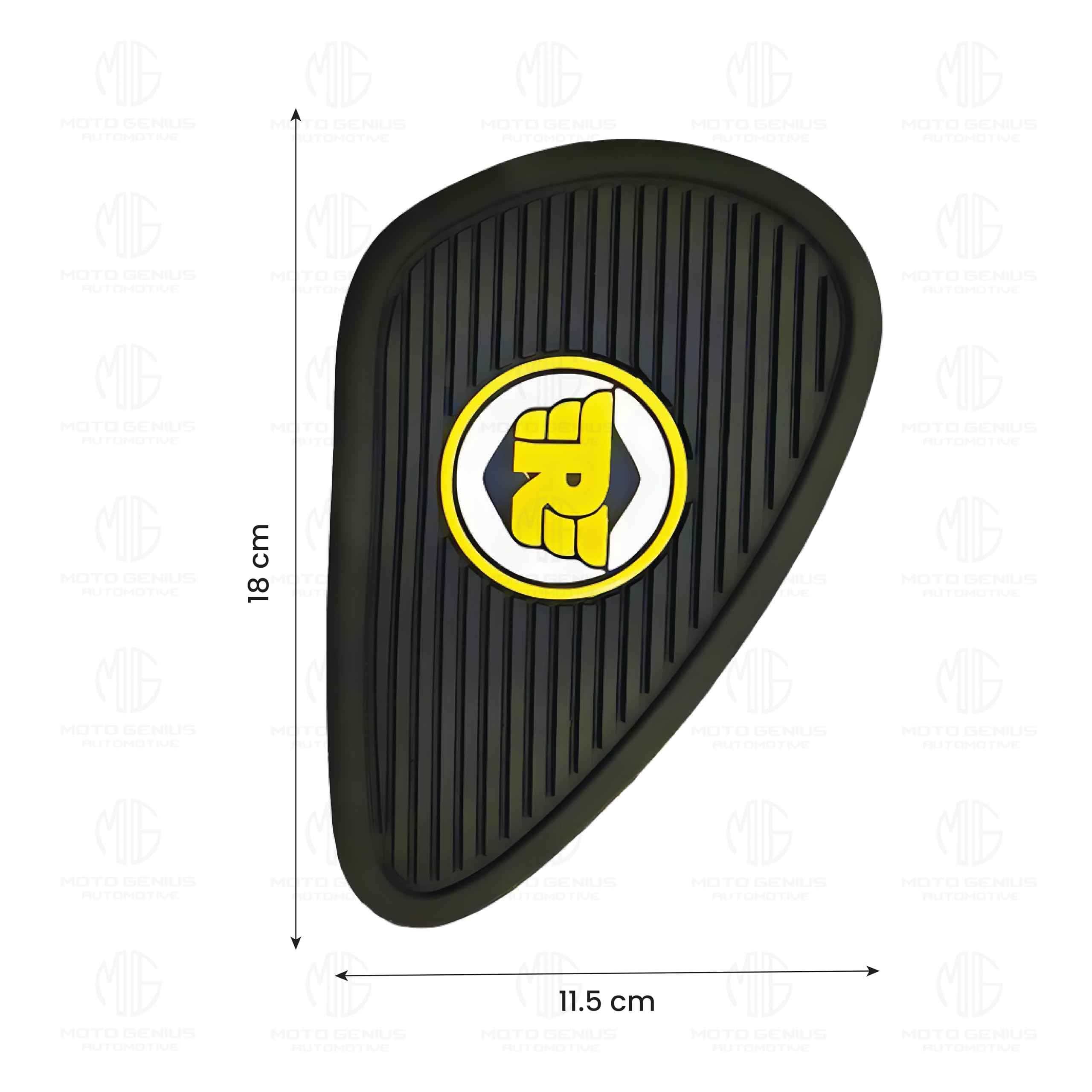 MOTO GENIUS Silicone Tank Pads for RE Interceptor | Premium Tank Protection Pads |Anti-Slip and Scratch-Resistant Design |Stylish and Durable (Pack of 2)