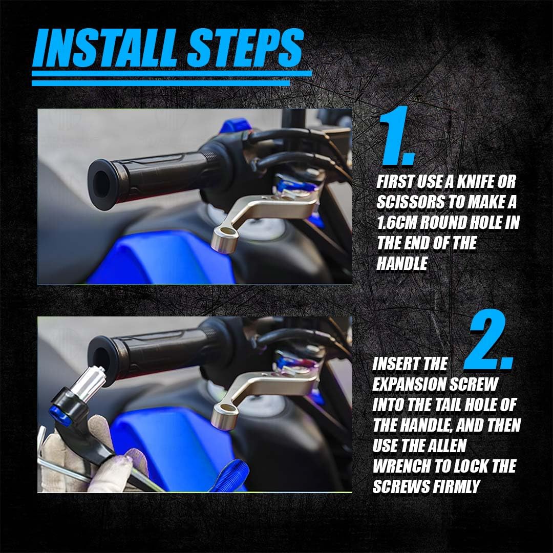 MOTO GENIUS Adjustable CNC Brake Clutch Lever Protector Guard for Motorcycles & Bikes | Universal Fit, Durable Aluminum, Lever Protection, Minimalist Design ()