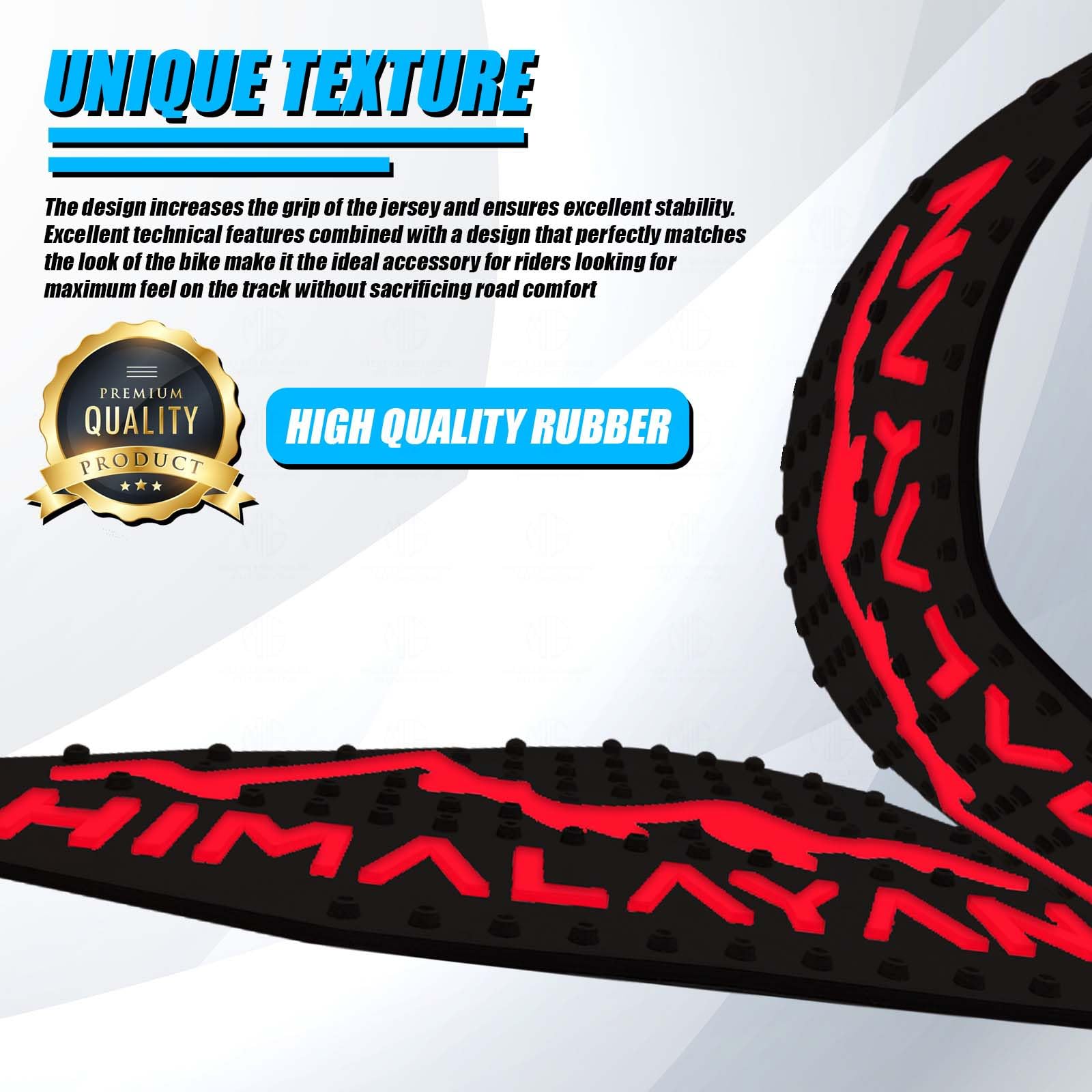 MOTO GENIUS Himalayan 450 Tank Pads | Premium Anti-Slip & Scratch-Resistant Protection | Durable, Stylish Design for Motorbike Tank | Easy Installation | Ideal for Himalayan 450 ()