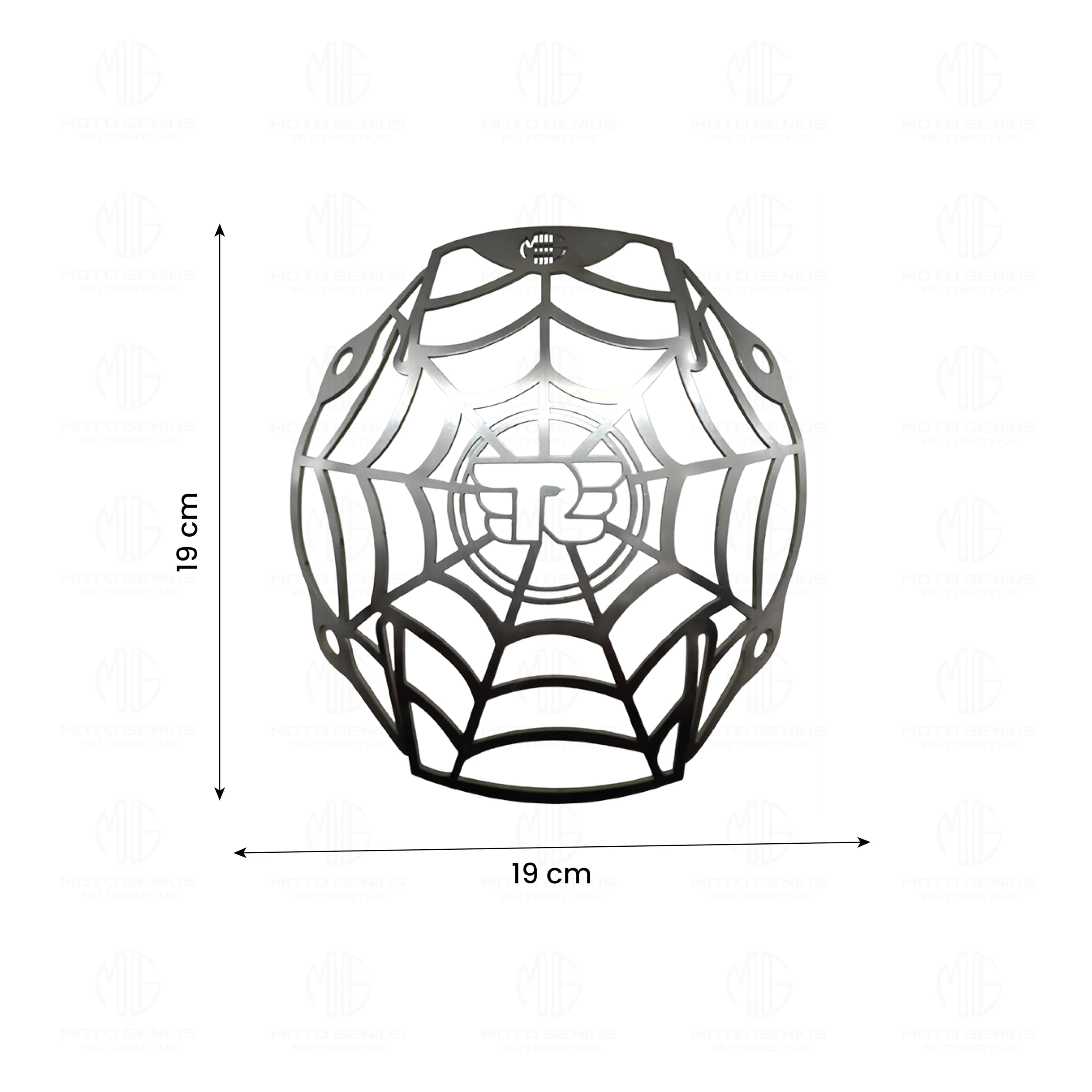MOTO GENIUS Headlight Grill Guard for RE Interceptor | Durable Stainless Steel Protective Cover for Motorcycle Lights (Honyecomb)