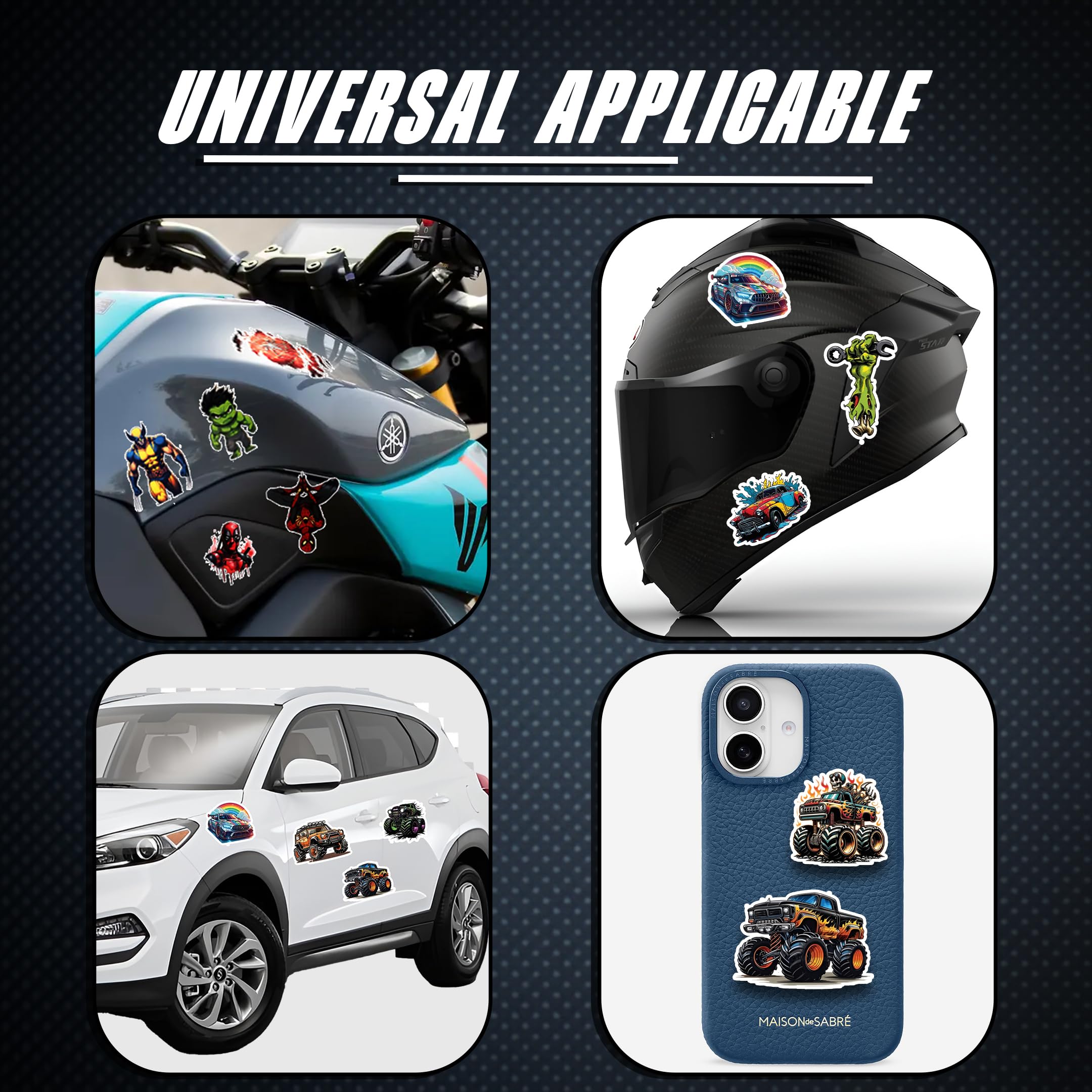 animal bike car laptop helmet 3d vinyl sticker waterproof decal for laptop bike car helmet