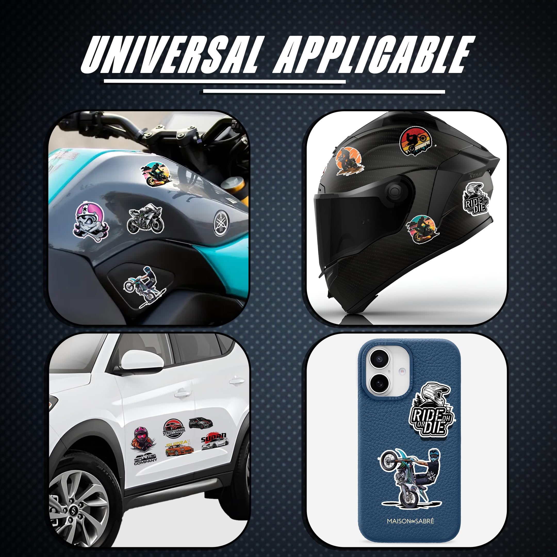 animal bike car laptop helmet 3d vinyl sticker waterproof decal for laptop bike car helmet