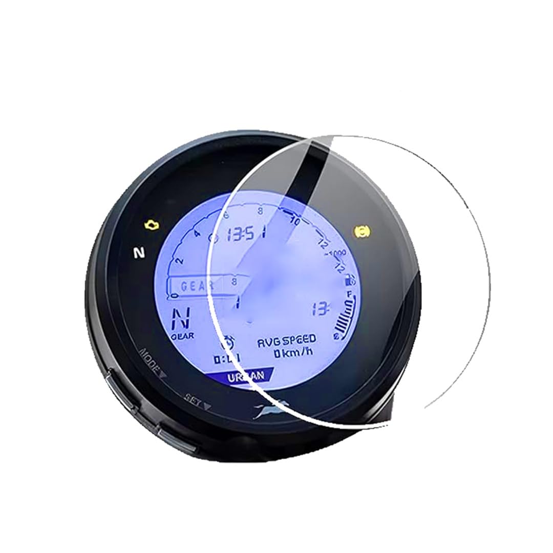 9H Nano Glass Screen Protector for TVS NTORQ Speedometer, Scratch Resistant, Anti Fingerprint, HD Clarity, Easy Application-Transparent - Moto Genius