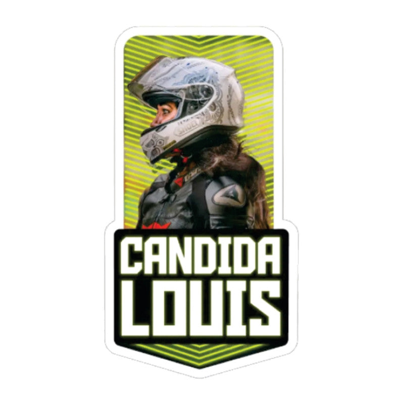 Candida-Louis 3D Vinyl Sticker Waterproof Decals for Motorcycle, Helmet & Laptop | Edgy Aesthetic Stickers for Bikes and cars