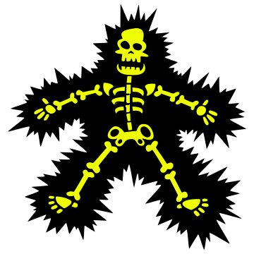 Electric Shock Skeleton