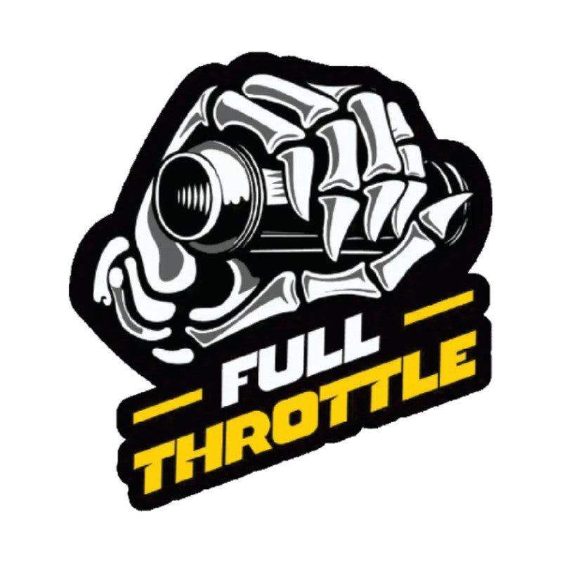 Full-Throttle 3D Vinyl Sticker Waterproof Decals for Motorcycle, Helmet & Laptop | Edgy Aesthetic Stickers for Bikes and cars