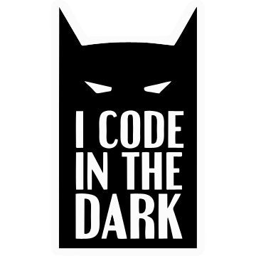 I Code in the Dark Sticker