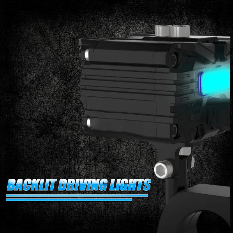 MK-05 80W Dual Fog Light with Harness | High-Power Illumination | Easy Mount for Motorcycles, Scooters & ATVs | Maximum Road Clarity(Pack of 2) (MGF3)