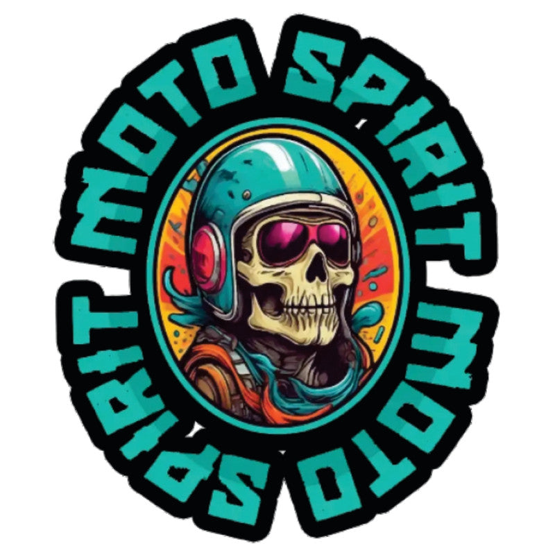 Moto-Spirit 3D Vinyl Sticker Waterproof Decals for Motorcycle, Helmet & Laptop | Edgy Aesthetic Stickers for Bikes and cars