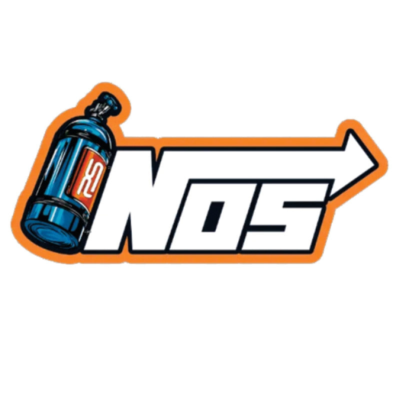 NOS 3D Vinyl Sticker Waterproof Decals for Motorcycle, Helmet & Laptop | Edgy Aesthetic Stickers for Bikes and cars