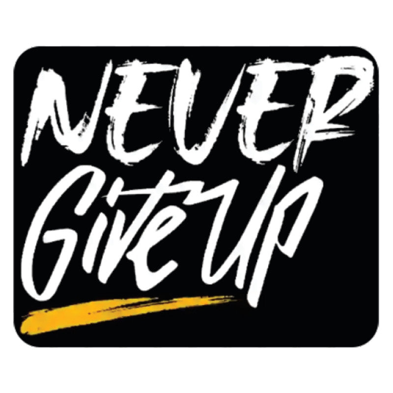 Never-Give-Up 3D Vinyl Sticker Waterproof Decals for Motorcycle, Helmet & Laptop | Edgy Aesthetic Stickers for Bikes and cars