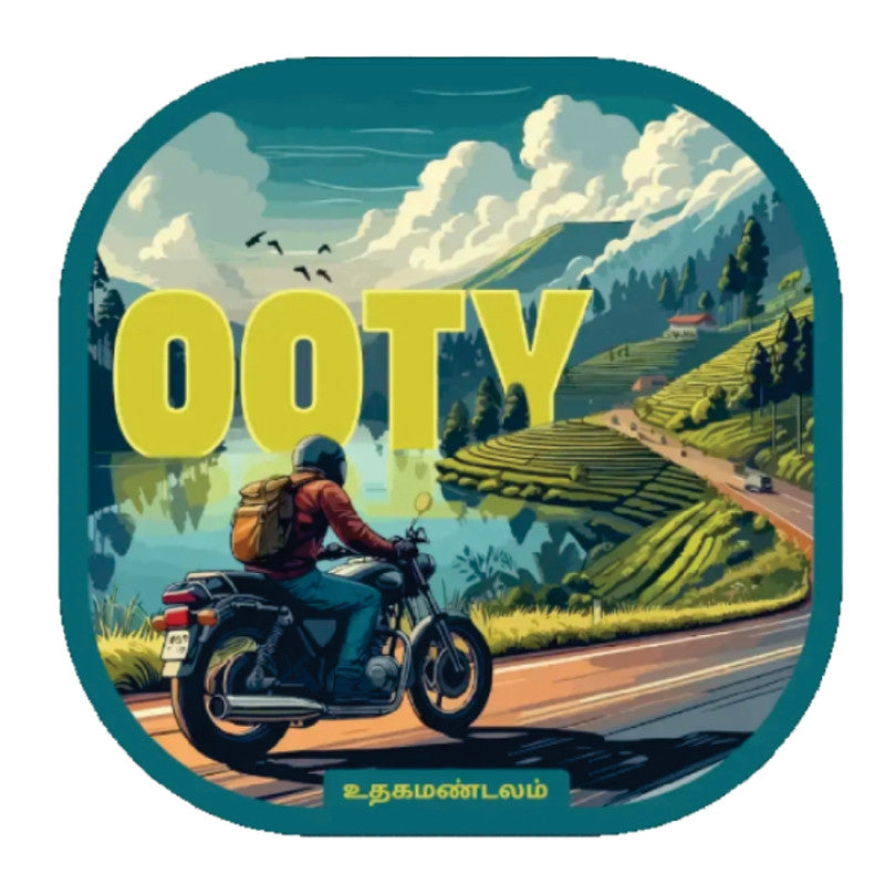 Ooty 3D Vinyl Sticker Waterproof Decals for Motorcycle, Helmet & Laptop | Edgy Aesthetic Stickers for Bikes and cars