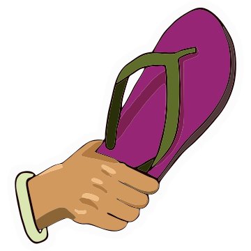 Slipper in Hand Sticker