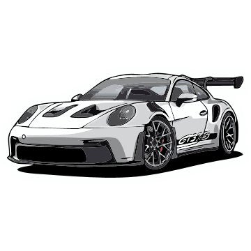 White Sports Car