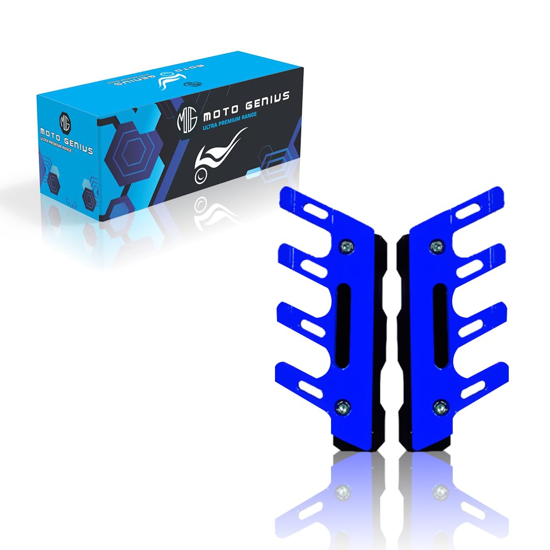 ABS Shocker Protector | Front Fork Fender Protector | Universal Anti-Fall Slider Guard-Blue - Moto Genius